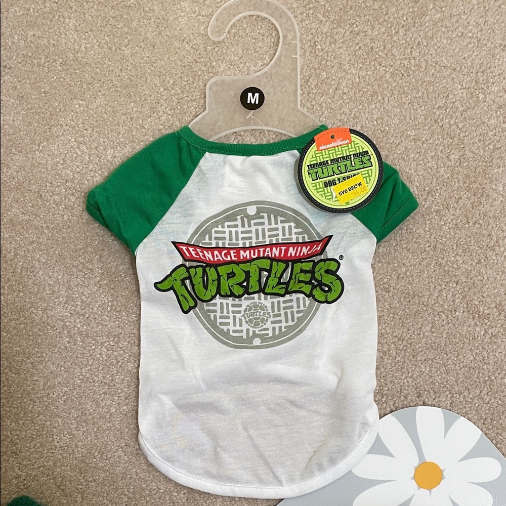 NWT Dog’s Raglan Tee - Green & White